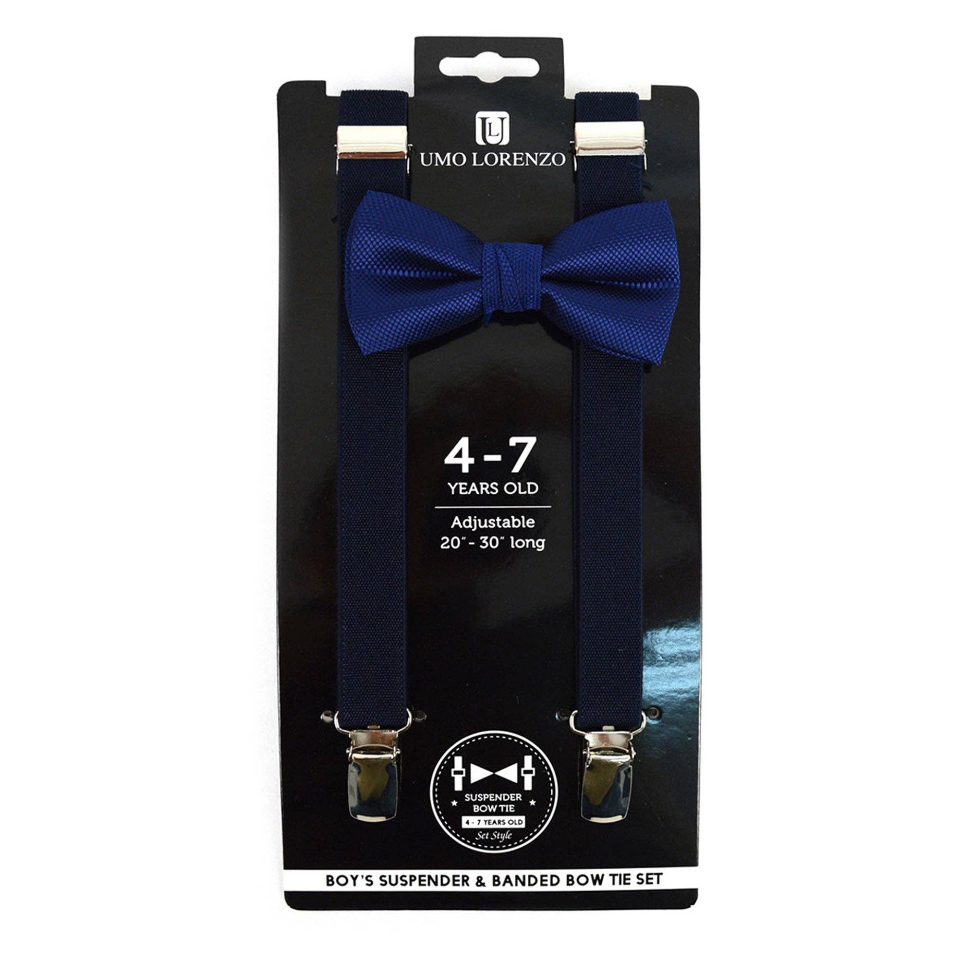 TAPA fashion - Wholesale Suspenders - Kids - Boy's 4-7 Years Old Suspenders & Bow Tie Set BTHSU47- 630811