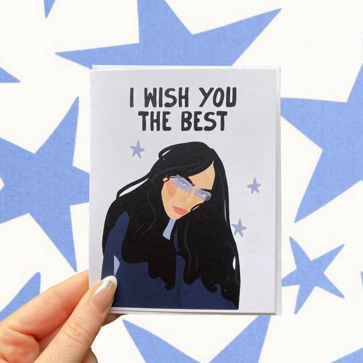 Rachy H Studio - Wholesale Birthday Card - Billie Eilish “I Wish You The Best” Birthday Card