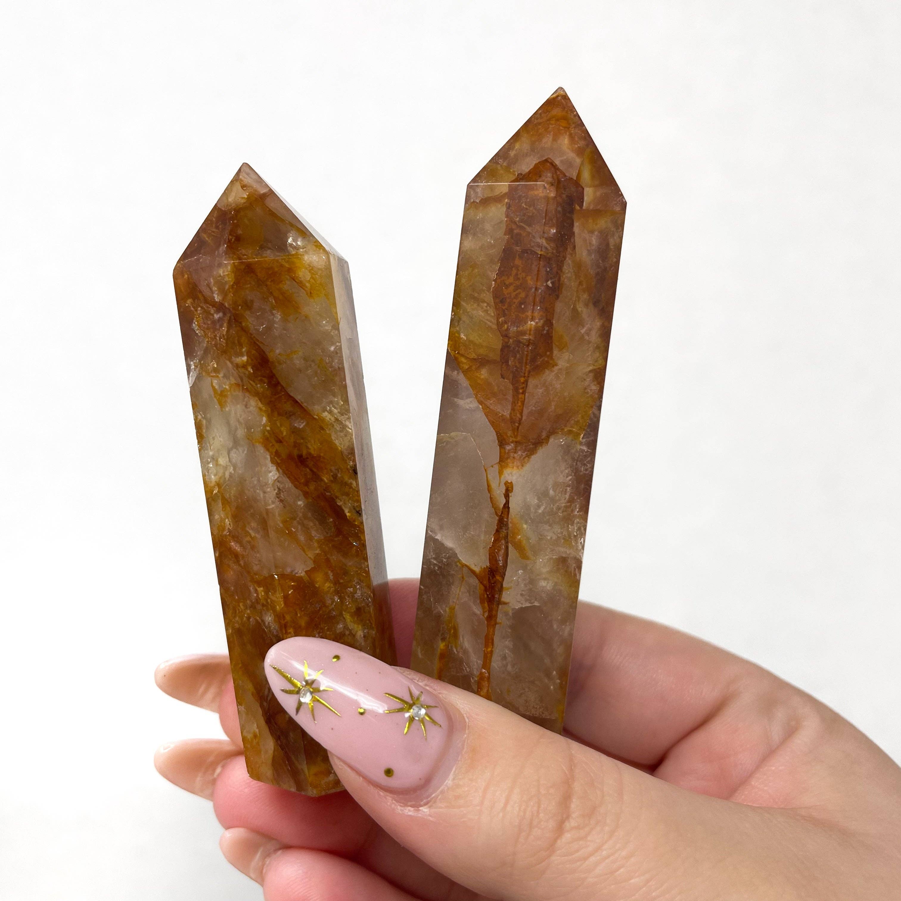 The Crystal Tabby - Wholesale Spiritual Stone/Crystal - Golden Healer Quartz Tower1