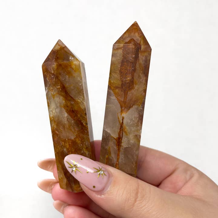 The Crystal Tabby - Wholesale Spiritual stone/crystal - Golden Healer Quartz Tower1
