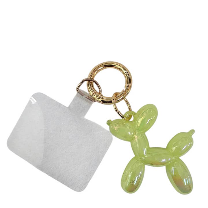 Simply Jewels - Wholesale Keychain – Women's - Iridescent Balloon Dog Bag Charm3