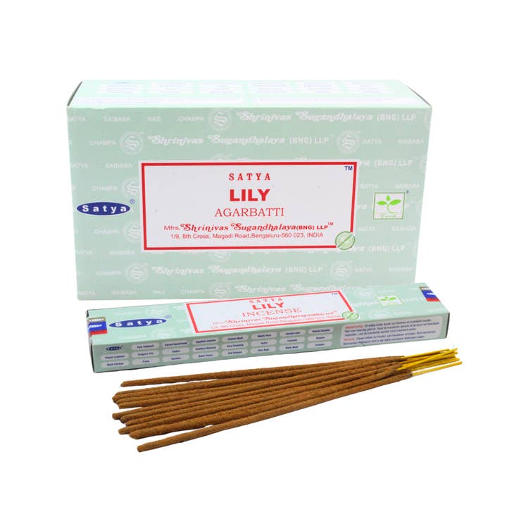 Satya Lilly Incense 15 grams for wholesale by Eastern Trading