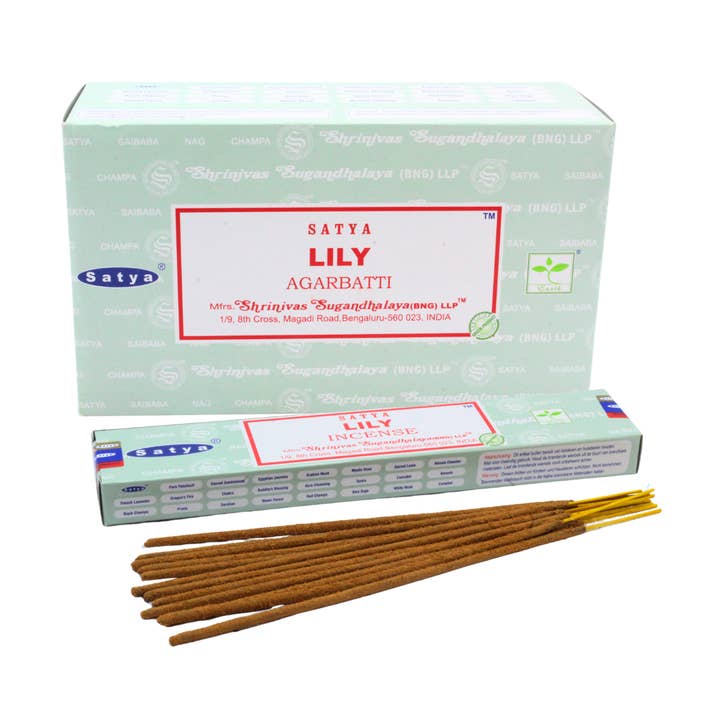 Satya Lilly Incense 15 grams for wholesale by Eastern Trading