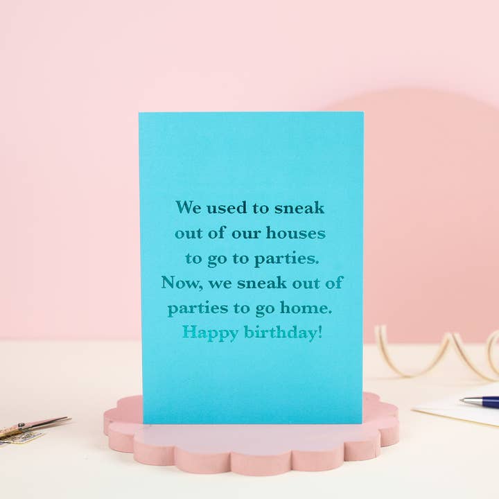 Ricicle Cards - Wholesale Birthday card - Sneaking Out | Funny Birthday Card | Greeting | Humour1