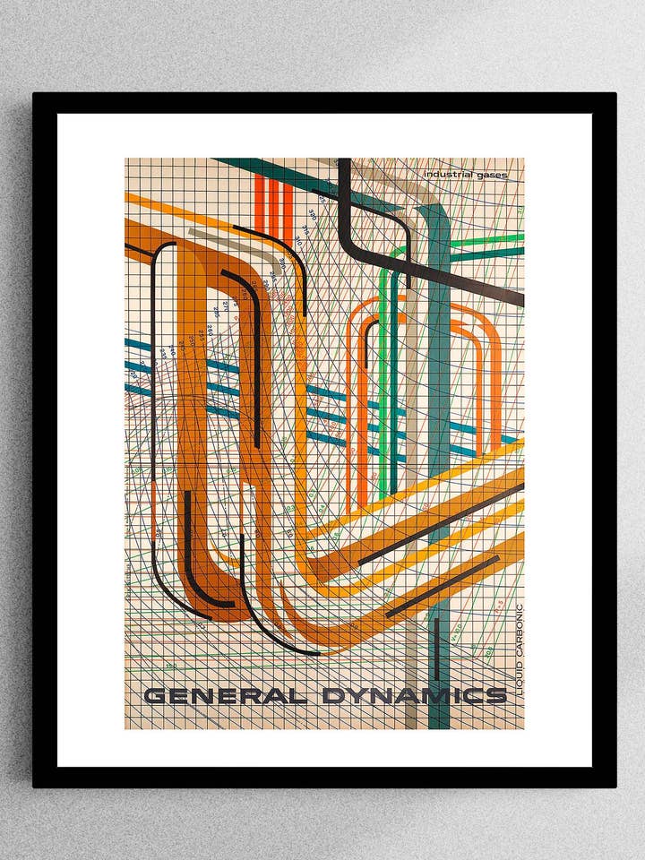GENERAL DYNAMICS 1960 ADVERTISING POSTER by ERIK NITSCHE for wholesale by PRINTTT STUDIO