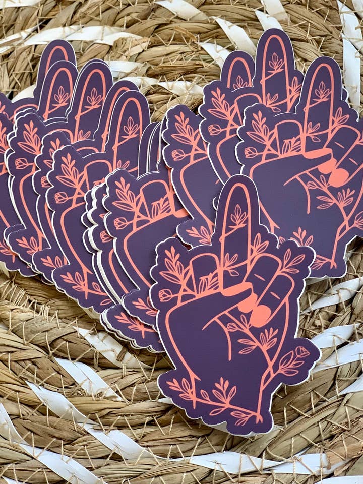 F your politics Sticker for wholesale by Axle Rose Co