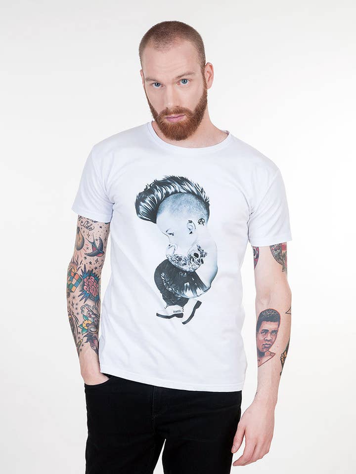 Punk2.0 Basic Cotton Regular T-Shirt for wholesale by siamoises