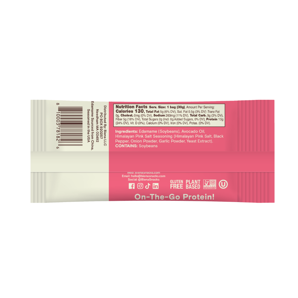 Biena Snacks - Wholesale Nuts - Crispy Edamame 72ct Variety Pack 4