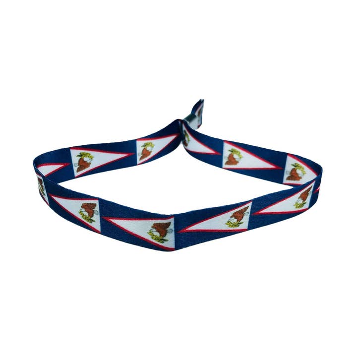 Bracelet - Drapeau des Samoa américaines - P1156 pour la vente par Astur Pins