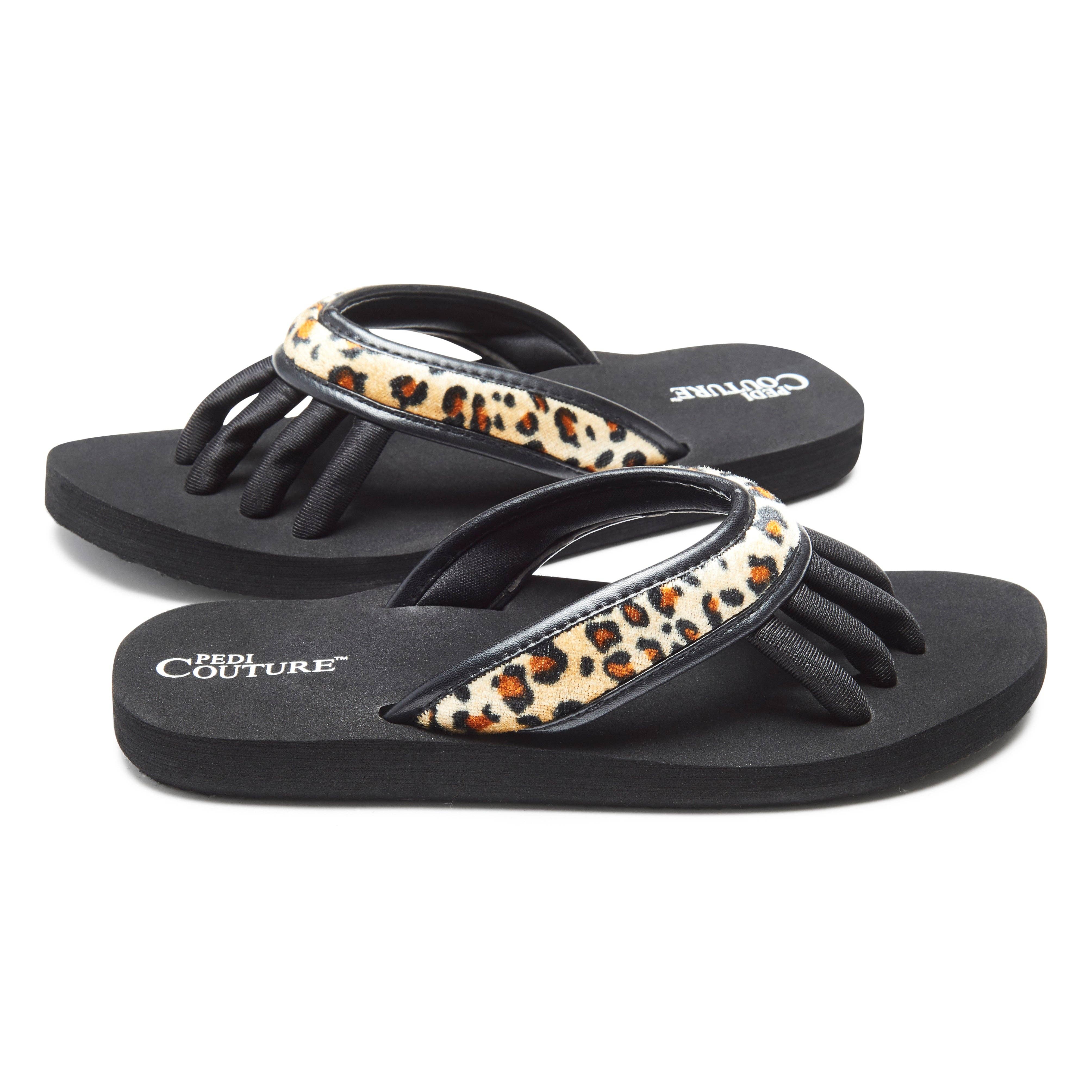 Pedi Couture - Wholesale Sandals - Women's - Leopard  Women's Yoga Toe Separator Sandals3