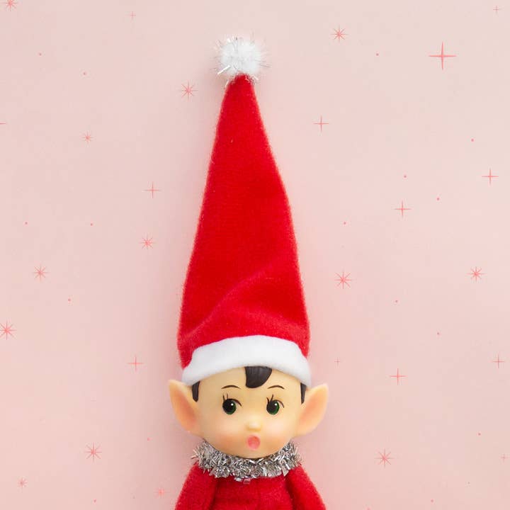 Elf Ornament | Festive Frankie for wholesale by Sunshine Studios