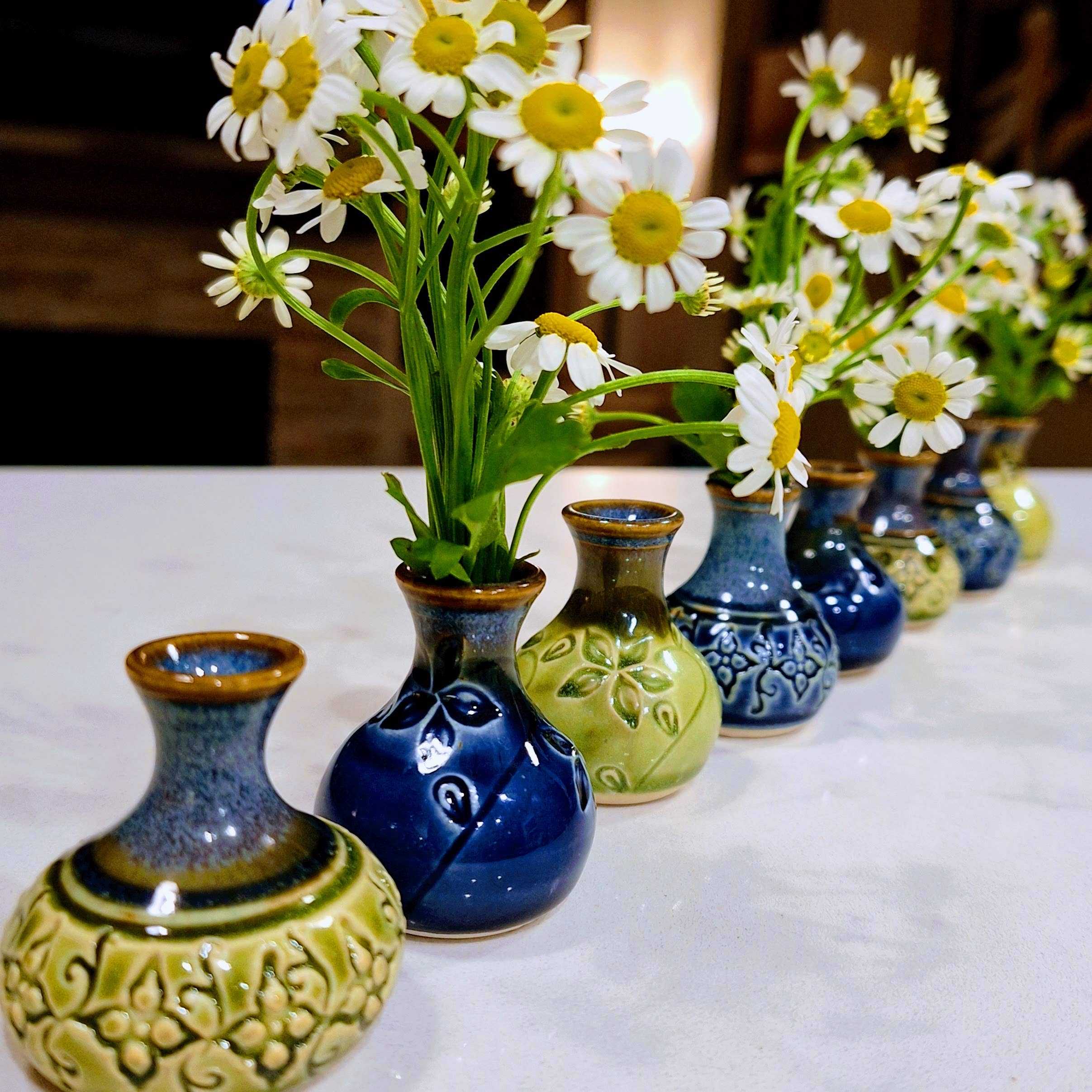 Plays in Mud Pottery - Wholesale Vase - Amphora Bud Vase w/flowers Table Decoration Made to Order4