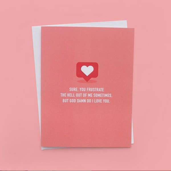 Classy Cards Creative - Wholesale Love Card - Frustrated Card1