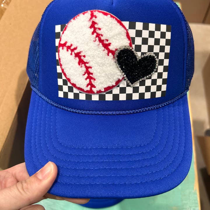 Vibes Hat Company - Wholesale Trucker Hat - Women's - Over The Top Baseball Trucker Hat | Sports | Game Day|Spirit