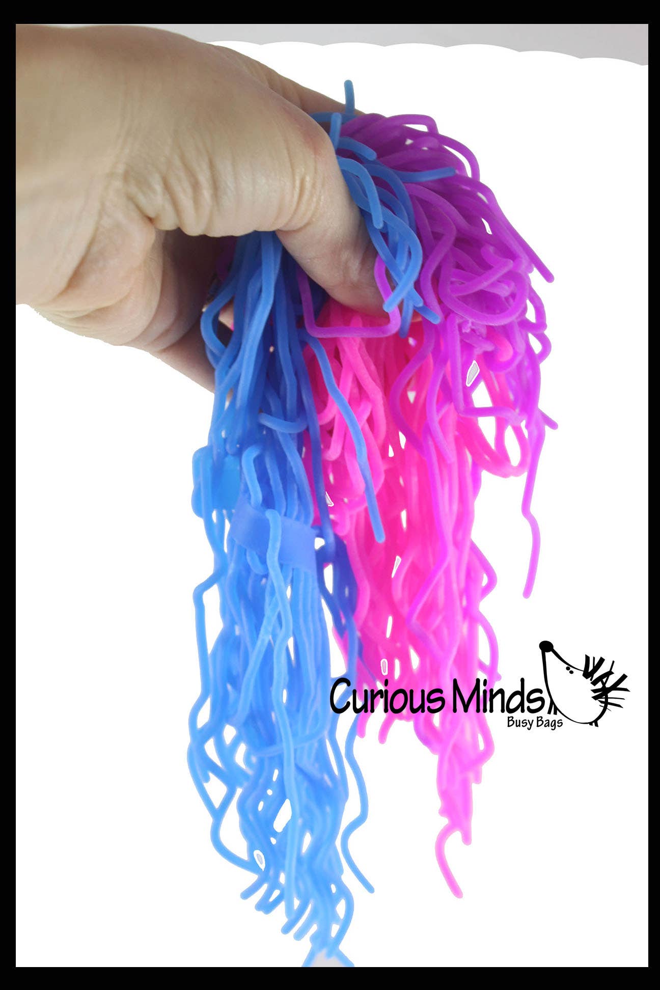 Curious Minds Toys - Wholesale Fidget Toy - Kids - 1 Pack of 3 Ramen Stretchy Noodle Strings Fidget Toy -11