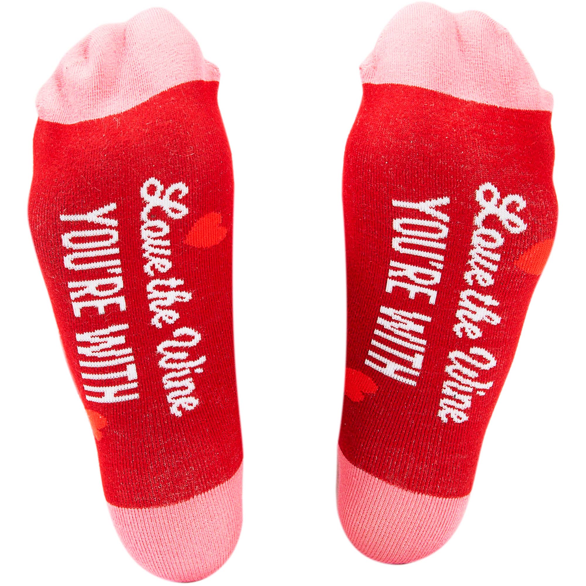 Pavilion - Wholesale Ornament - The Wine You're With - 4" Ornament with Unisex Holiday Socks7