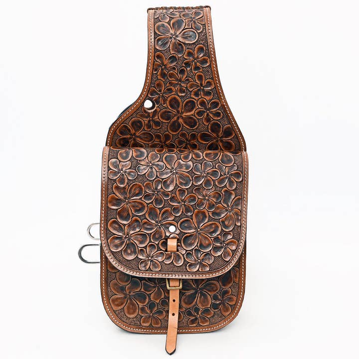 HILASON - Wholesale Horseback Riding Gear - HILASON Soft Leather Horse Saddle Bag Brown | Equestrian Western Adjustable Closure18