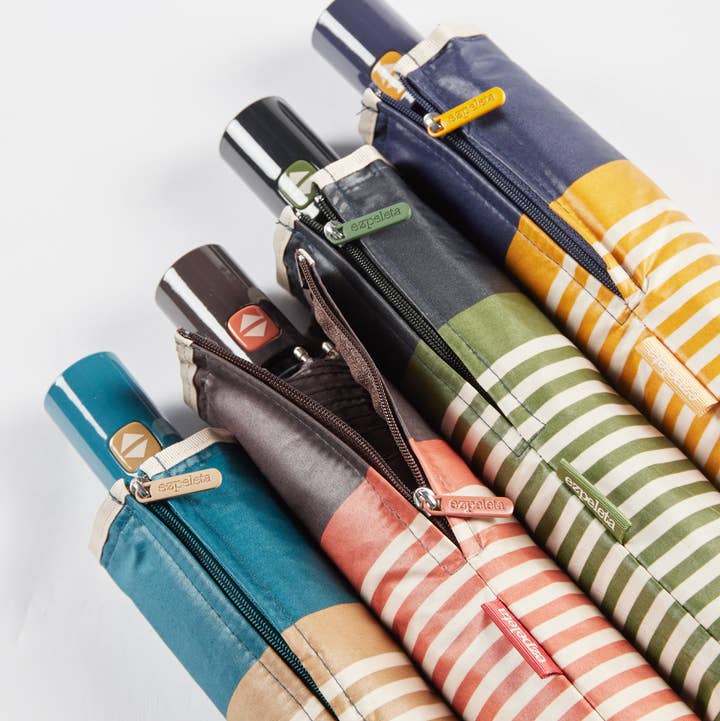 Ezpeleta - Wholesale Umbrella - Women's - EZPELETA striped folding umbrella0