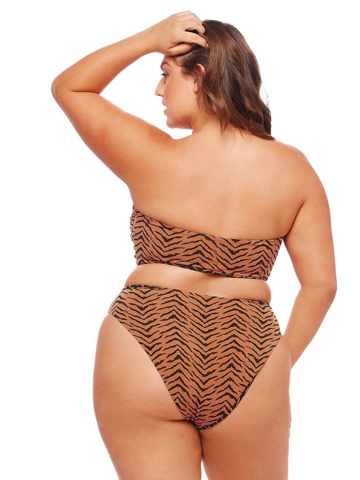 Monaco Fräck Bikinitrosa med hög midja - Tiger Switch för wholesale av JMP The Label