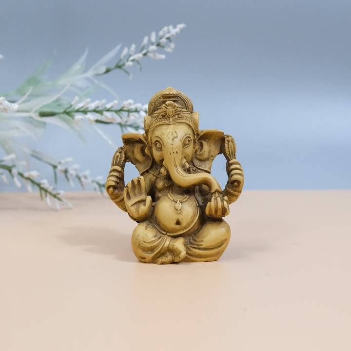 Karma Nepal Crafts – wholesale Sculpture – Handmade Small Ganesh Statue; Hindu Diety of Good Luck