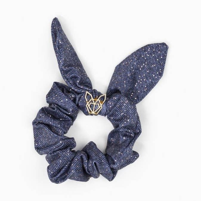 Girls Mini Poolside Hunny Canadian Denim Scrunchie for wholesale by Hunny Bunny Collection