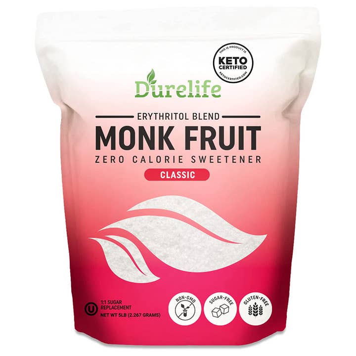 Durelife - Wholesale Sugar/Sweetener - Durelife Monk Fruit Sweetener, 1:1 Sugar Replacement, Keto D