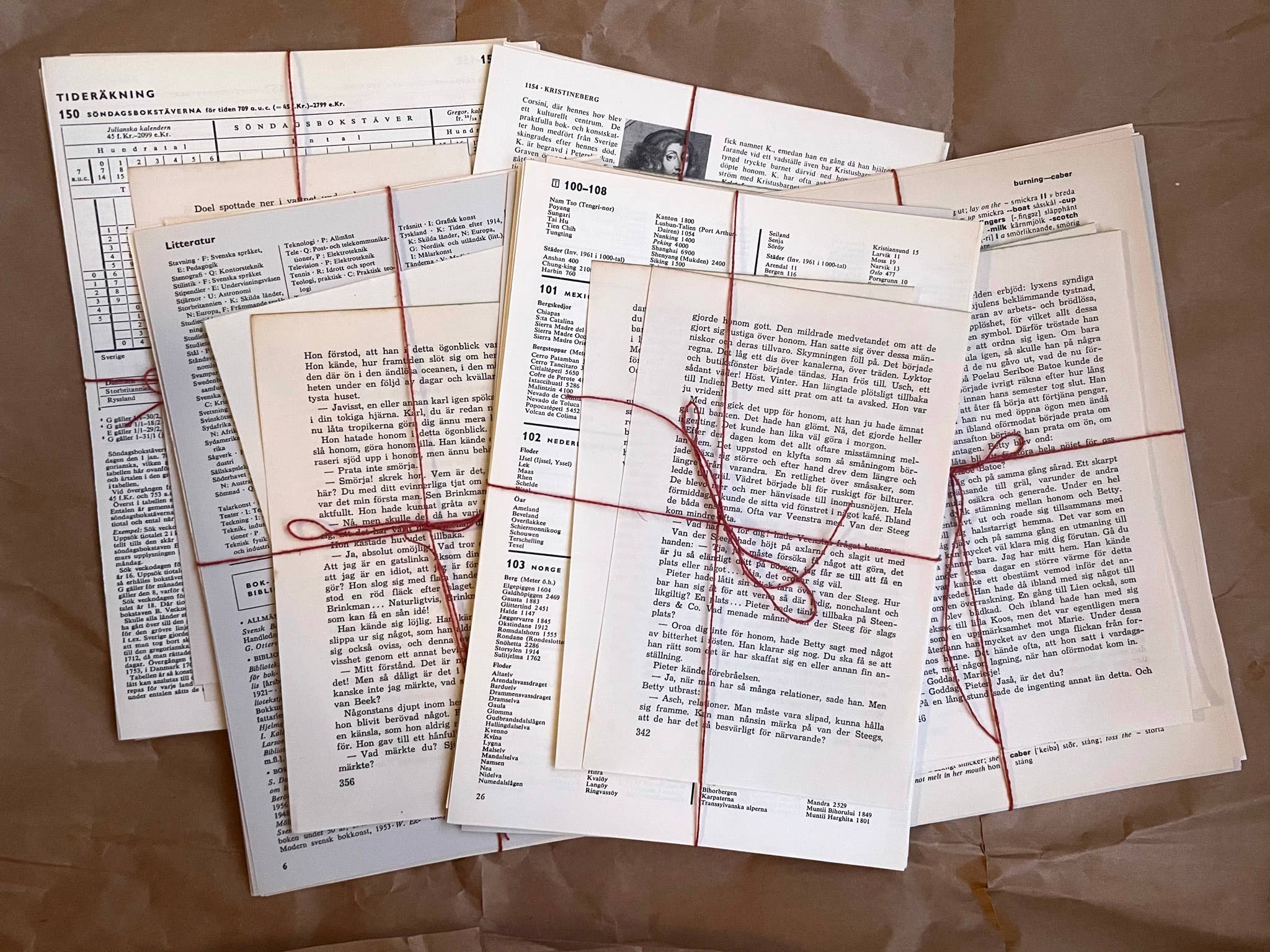 Eldfängda Design - Wholesale Craft Supplies - Vintage bookpages paper ephemera bundle7