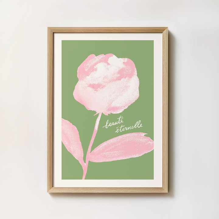 Kunsttryk - Pæon "Evig skønhed" Fransk for engroshandel hos intemporalis