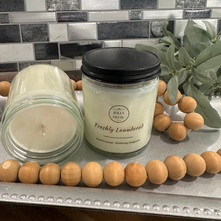 Freshly Laundered for wholesale by Jolly Ollie Candle Co