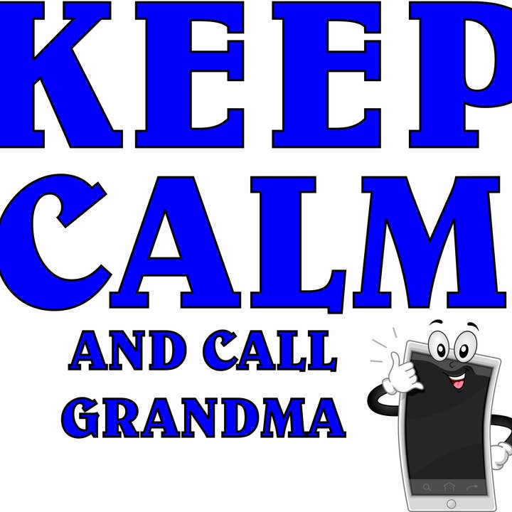 3 Inch Cloth Patch Keep Calm And Call Grandma for wholesale by BMS BIZ