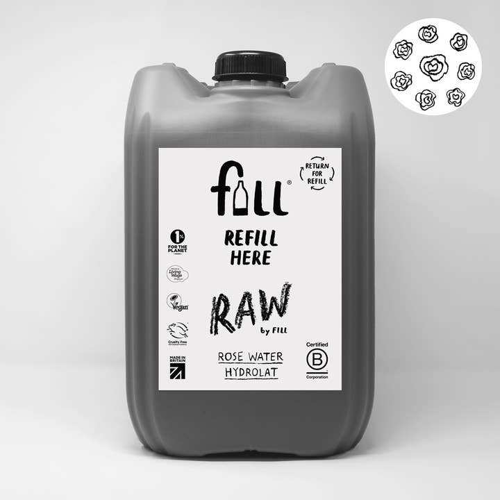 Rose Water Hydrolat 20L Refillable & Returnable for wholesale by FILL REFILL CO