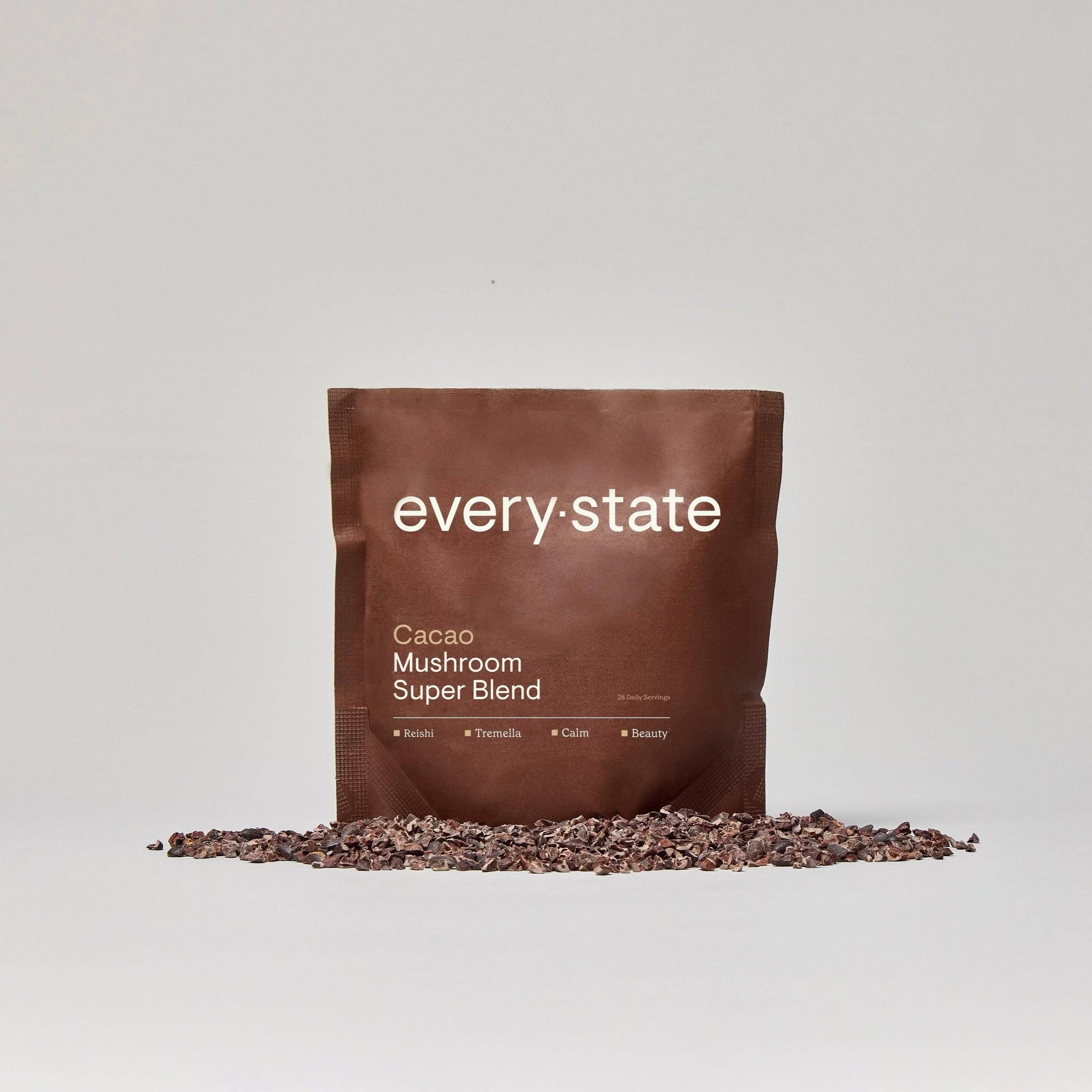 everystate – wholesale Protein/superfood powder – Cacao + Mushroom Super Blend