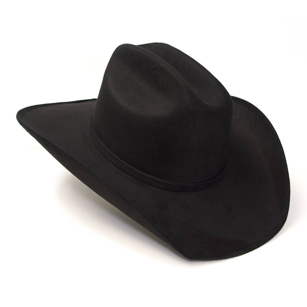 Western Express – Chapéu de cowboy - Unissexo por atacado – Chapéu de Gado Ocidental Preto com Detalhe de Cabeça de Cavalo na Faixa1