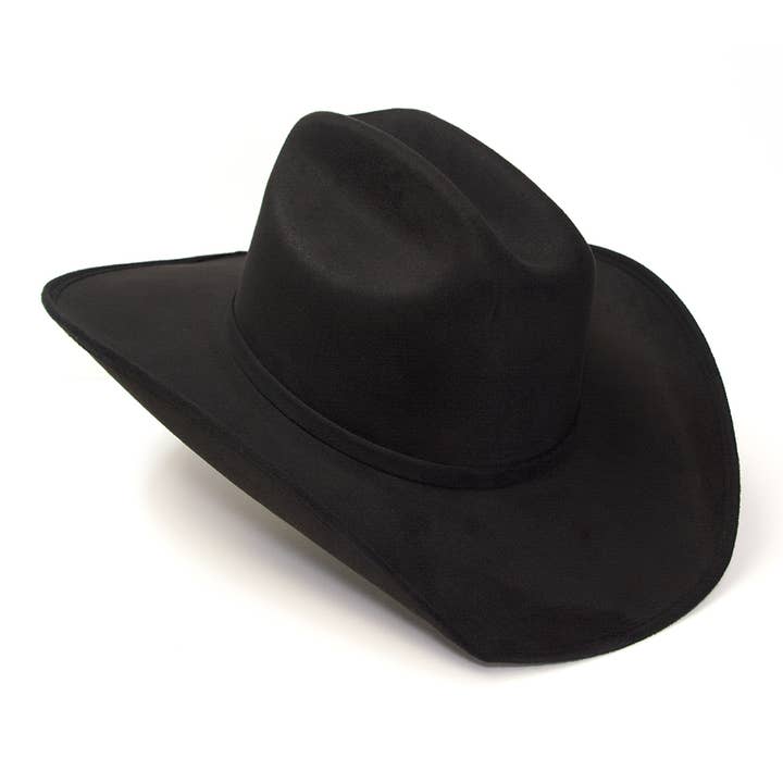 Western Express - Wholesale Cowboy Hat - Unisex - Black Western Cattleman Hat with Horse Head Accent on Band1
