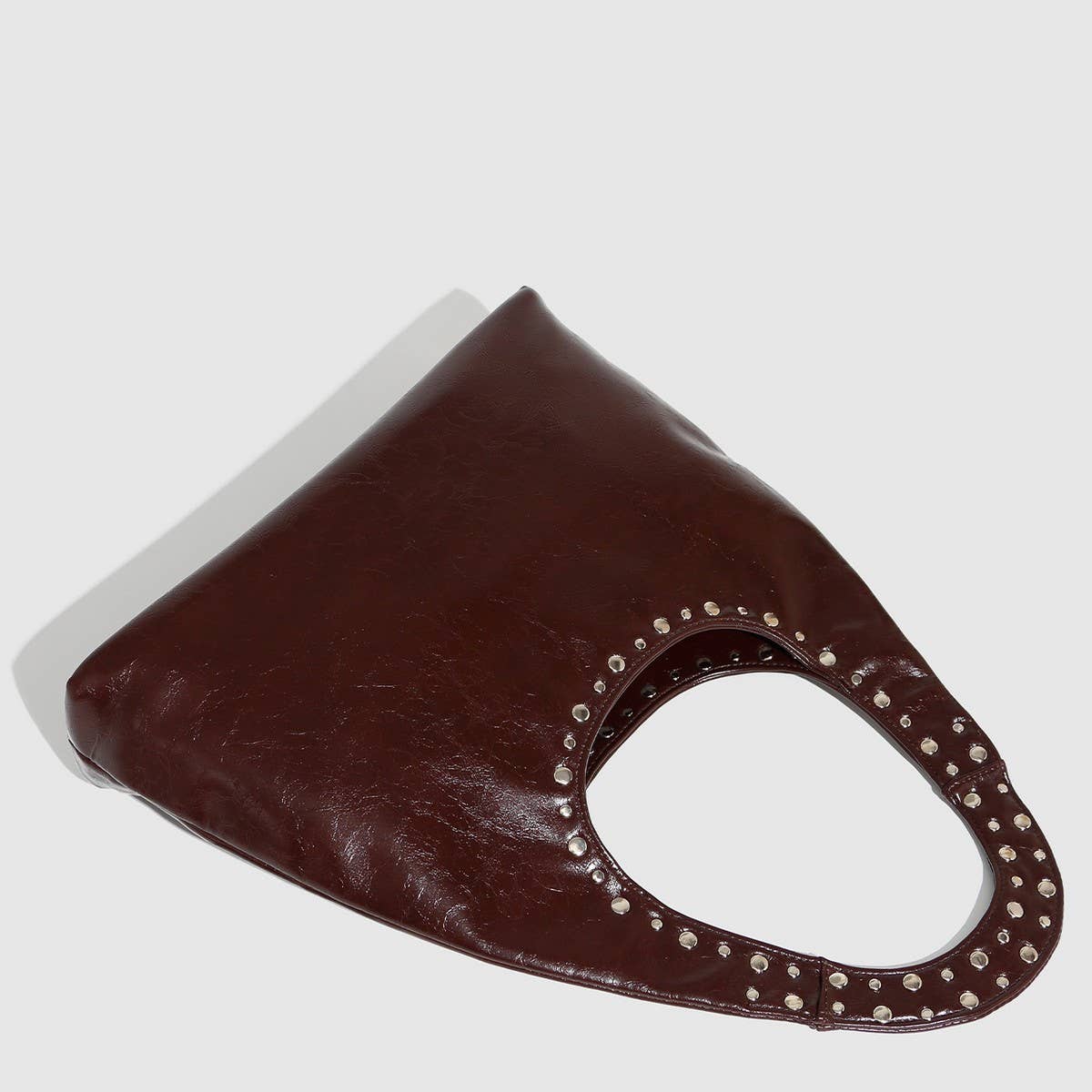 Brown Vintage Punk Studded Large Tote Shoulder Bag_CWAB5687 for wholesale on Faire3