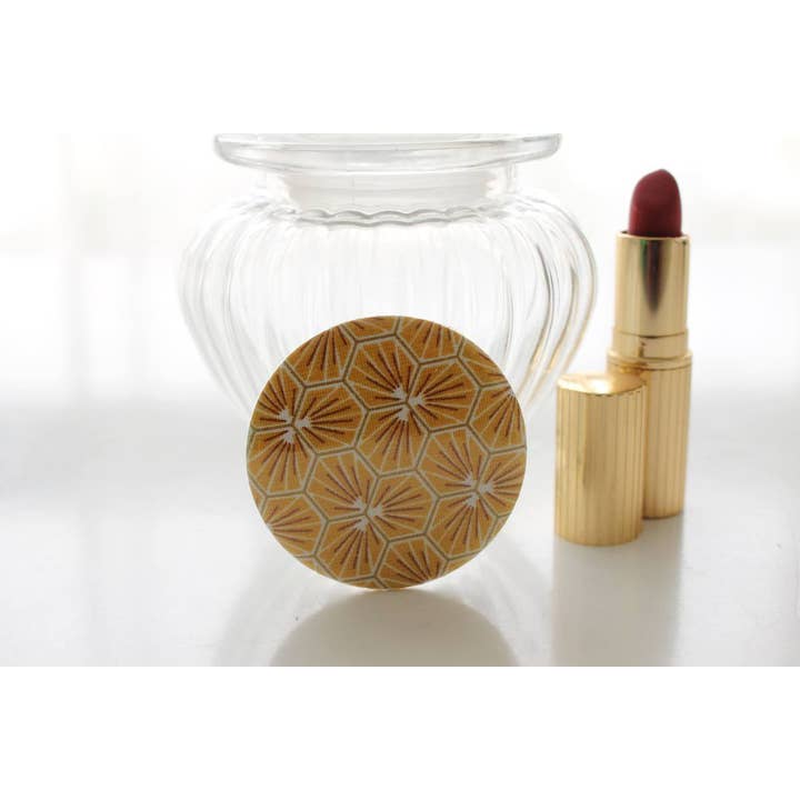 Bella sun yellow pocket mirror for wholesale by Sabrina Trefle