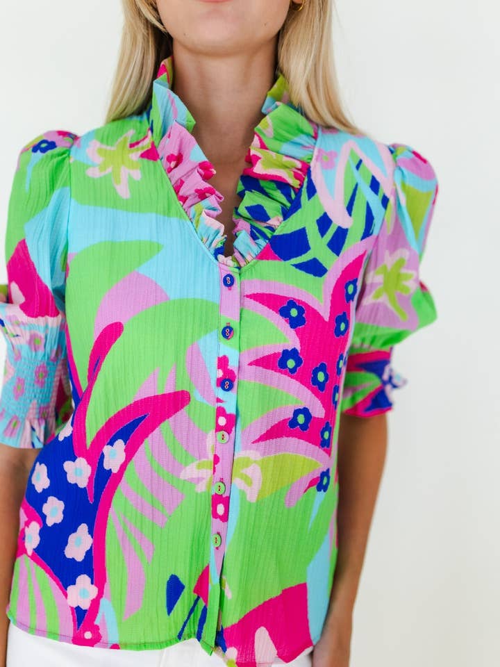 Mary George - Wholesale Button Down Shirt - Women's - Harper Top11
