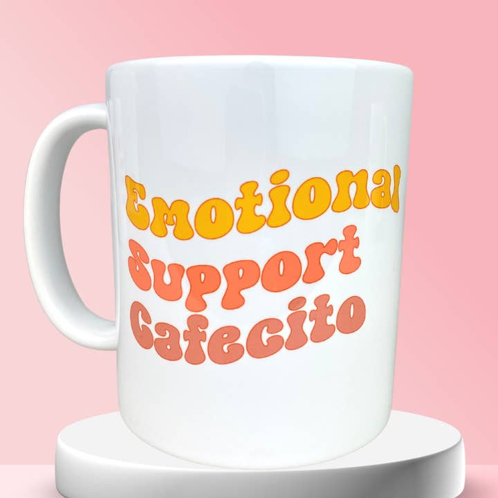 Emotional Support Cafecito Coffee Mug for wholesale by Werk Mija