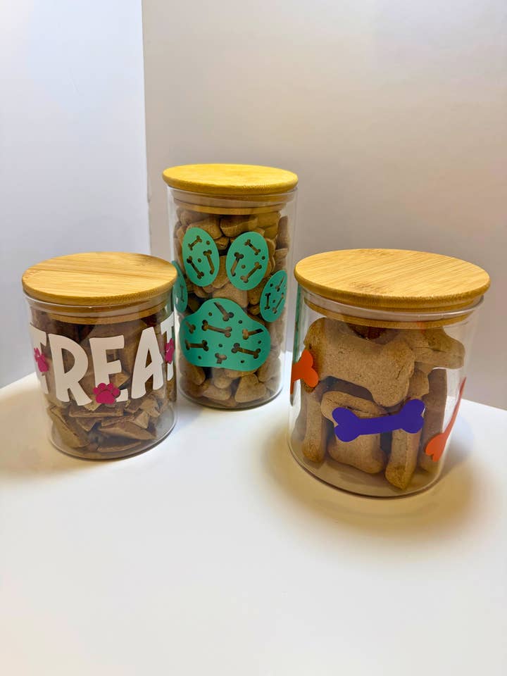 Treat Jar - Bamboo Lid for wholesale by Lily & Co.