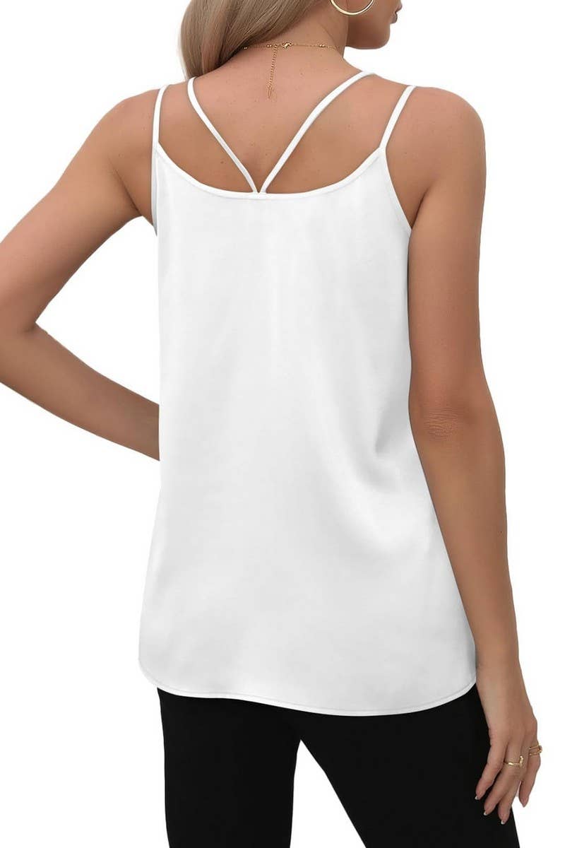 NINEXIS - Wholesale Camisole - Women's - CWTTK0441_SOLID COLOR V-NECK CAMISOLE LOOSE TOP6