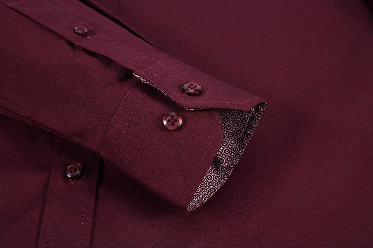 Rodeo Clothing - Wholesale Button Down Shirt - Men's - Mens Dress Shirts Long Sleeve Regular Fit Button Shirts-1004