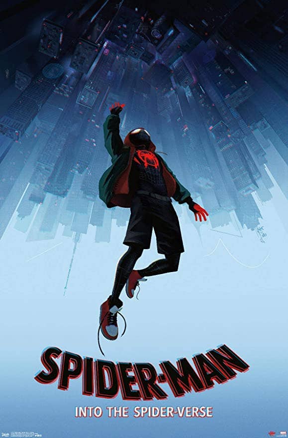 Posters Wholesale – wholesale Poster – Spider-Man: 61x91 cm filmplansch från Into the Spider-Verse med hoppmotiv