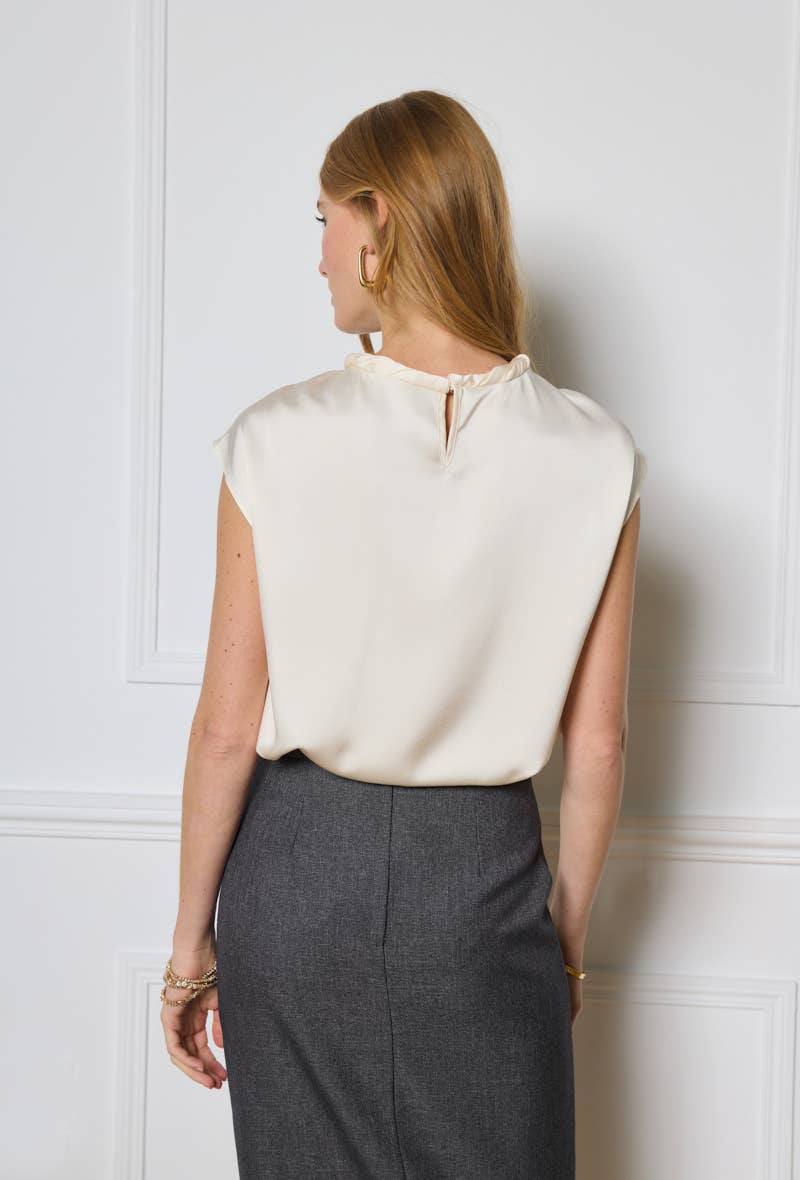 LULUMARY - Wholesale Blouse - Women's - Satin top H161A8