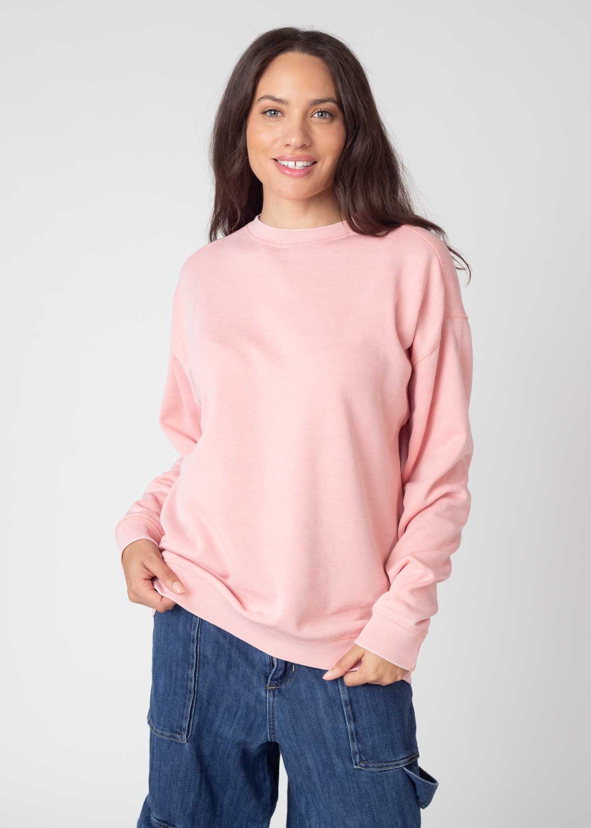 chicka-d - Wholesale Sweatshirt - Dames - Burnout Crewneck Pullover in alle kleuren12