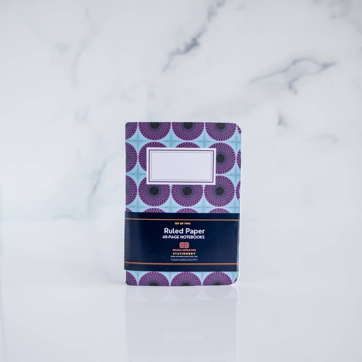 Brown Aspiration - Wholesale Notebook - Ankara Wax #3 - Pocket Notebooks (Set of Two)5