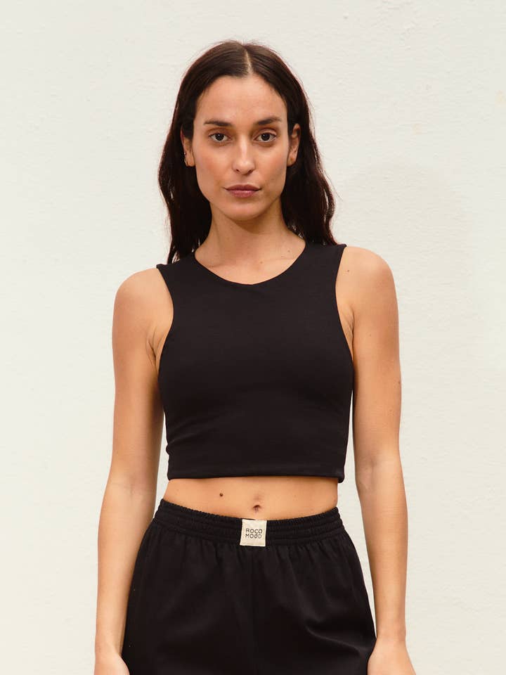 black dahlia top for wholesale by ROCA MOOD STUDIO SL