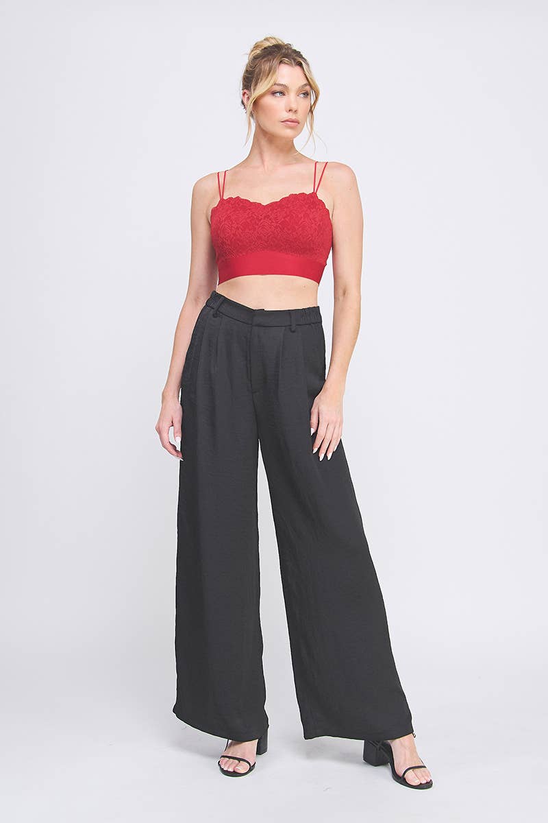 Allie Rose – Großhandel Bralette – Damen – Rosafarbener Bralette aus Strick mit Spitze8