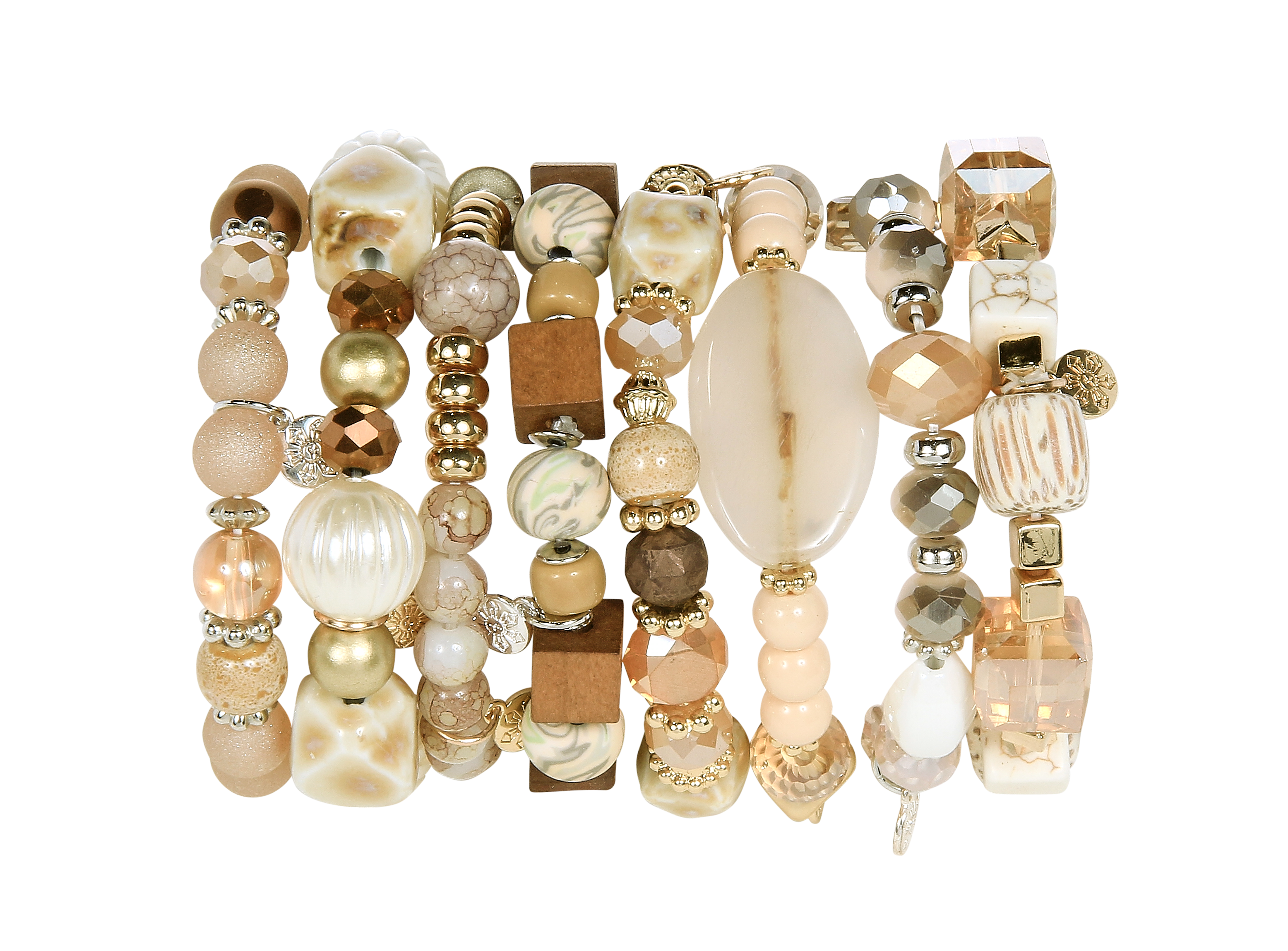 Kaleidoscope Accessories - Wholesale Jewelry Set - 1/2 Stax Assortment Refill Bracelets - 16 Pieces2