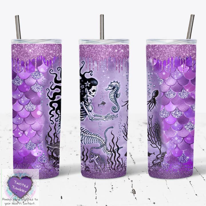 Gobelet à double paroi Mermaid V2 20 oz pour la vente par Twisted Tumbler, LLC