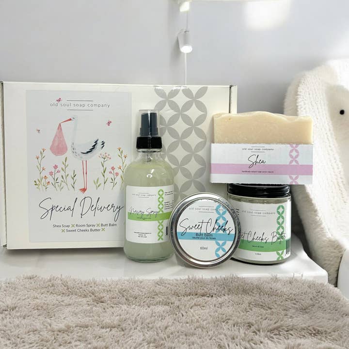 Old Soul Soap Company Inc - Wholesale New Mom Gift Box/Set - Special Delivery Box